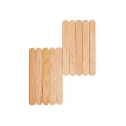 6" Wooden Wax Spatulas